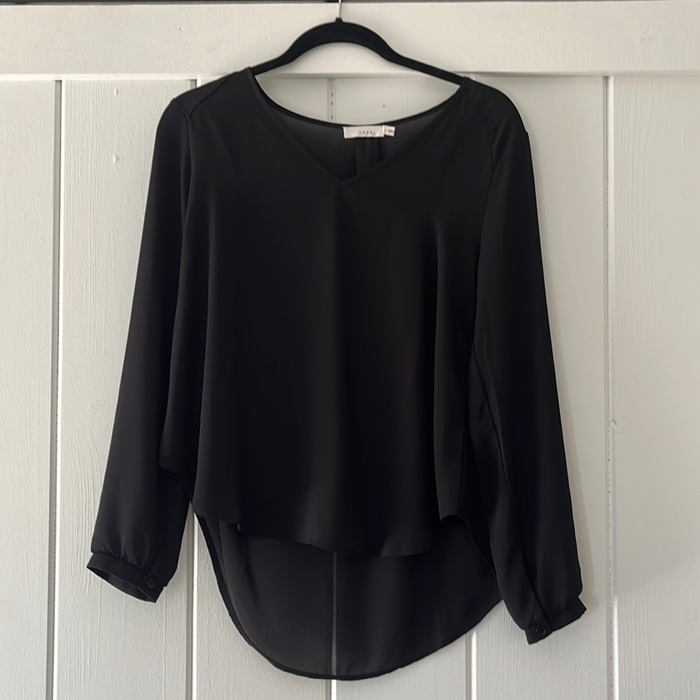 Black polyester long sleeve